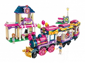 Конструктор  - Поезд, с фигурками, 690 деталей (Enlighten Brick, BRICK2015 (9))